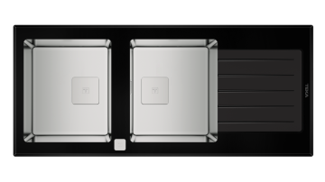 TEKA TEKA DIAMOND RS15 2B 1D WST BLACK SİYAH CAM EVYE 115160007