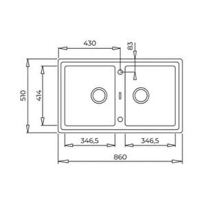 TEKA STONE 90 B-TG  115260004 ÇİFT HAZNELİ TEGRANİTE EVİYE