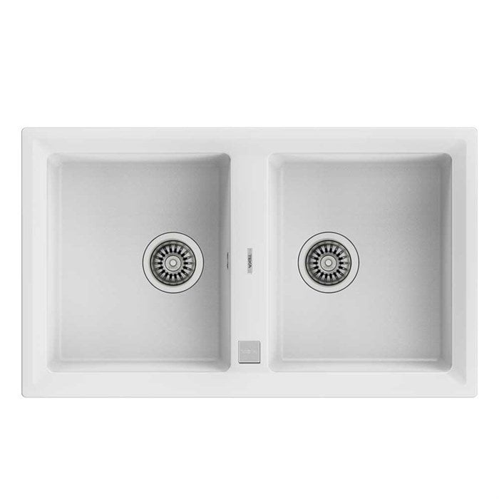 TEKA  STONE 90 B-TGÇİFT HAZNELİ TEGRANİTE WHITE GRANIT EVİYE