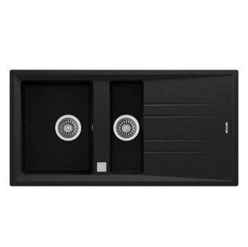 TEKA  STONE 60 B-TG BİR BÜYÜK HAZNE BİR KÜÇÜK HAZNE VE DAMLALIKLI TEGRANİTE EVİYE 115360001