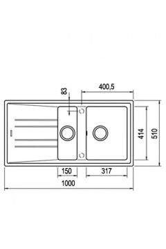 TEKA  STONE 60 B-TG  CARBON EVİYE 115360001