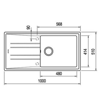 TEKA MAESTRO STONE 60 L-TG TEGRANİTE EVİYE 115330008