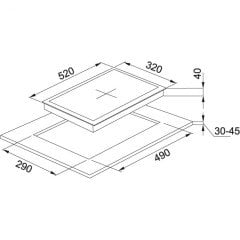 FRANKE NEW GLASS FHNG 302 2G BK C CRİSTALLO NERO CAM OCAK