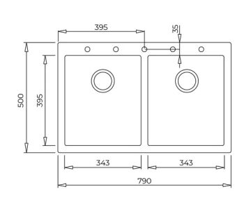 TEKA MAESTRO FORSQUARE 790 TG TEGRANİTE EVİYE 115260017