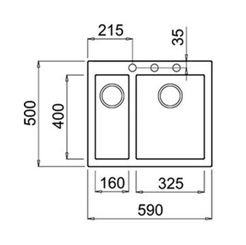 TEKA MAESTRO FORSQUARE 590 TG TEGRANİTE EVİYE 115260021