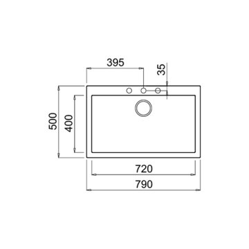 TEKA  FORSQUARE 72.40 TG TEZGAH ÜSTÜ EVİYE