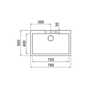 TEKA  FORSQUARE 72.40 TG TEZGAH ÜSTÜ EVİYE(WHİTE)