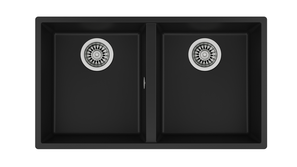 TEKA SQUARE 760 TG ÇİFT HAZNELİ TEZGAHALTI TEGRANİTE BLACK EVİYE