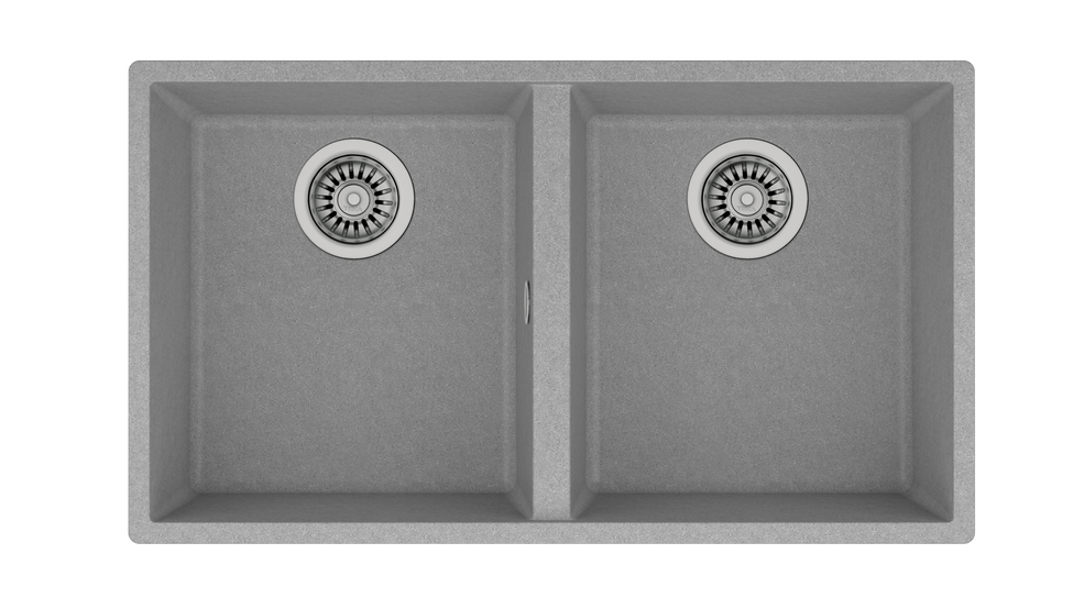 TEKA SQUARE 760 TG ÇİFT HAZNELİ TEZGAHALTI TEGRANİTE STONE GREY EVİYE