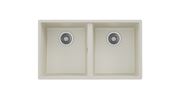 TEKA SQUARE 760 TG ÇİFT HAZNELİ TEZGAHALTI TEGRANİTE EVİYE(Bright Cream)