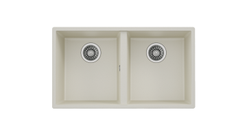 TEKA SQUARE 760 TG ÇİFT HAZNELİ TEZGAHALTI TEGRANİTE EVİYE(Bright Cream)