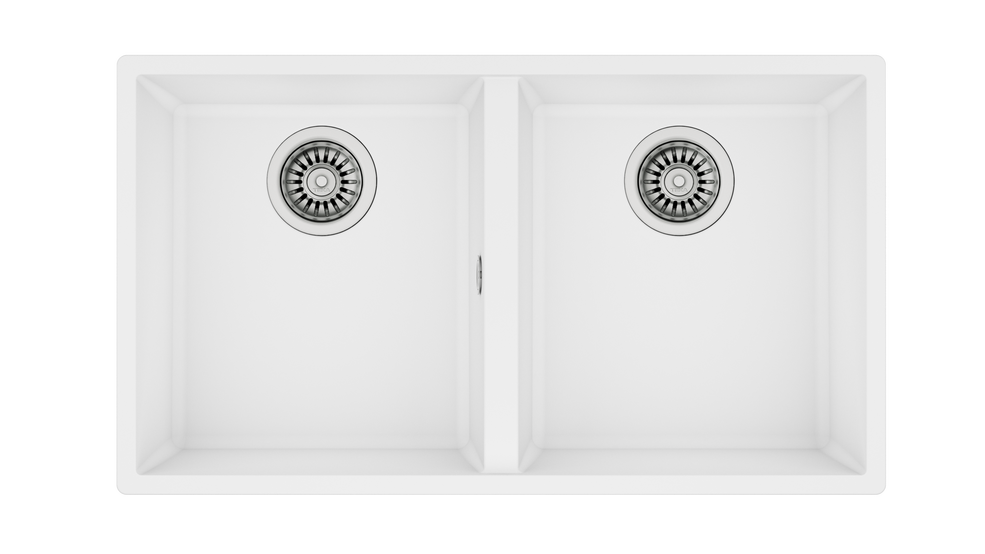 TEKA SQUARE 2B 760 TG ÇİFT HAZNELİ TEZGAHALTI TEGRANİTE ARCTIC WHITE EVİYE