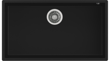 TEKA SQUARE 72.40 TG TEK HAZNELİ TEZGAHALTI TEGRANİTE BLACK EVİYE