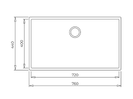 TEKA SQUARE 72.40 TG TEK HAZNELİ TEZGAHALTI TEGRANİTE STONE GREY EVİYE