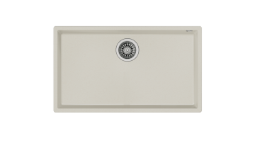 TEKA SQUARE 72.40 TG TEK HAZNELİ TEZGAHALTI TEGRANİTE EVİYE BRIGHT CREAM