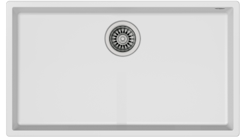 TEKA SQUARE 72.40 TG TEK HAZNELİ TEZGAHALTI TEGRANİTE ARCTIC WHITE EVİYE