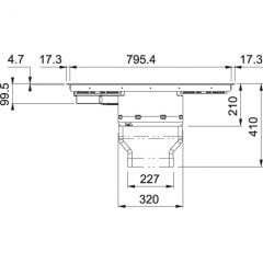 FRANKE MYTHOS FMY 839 CRİSTALLO NERO ADA TİPİ OCAK DAVLUMBAZ