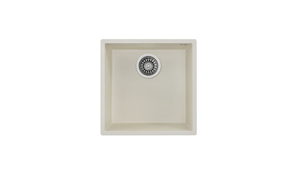 TEKA SQUARE 40.40 TG TEK HAZNELİ TEZGAHALTI TEGRANİTE EVİYE(Bright Cream)