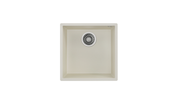 TEKA SQUARE 40.40 TG TEK HAZNELİ TEZGAHALTI TEGRANİTE EVİYE(Bright Cream)