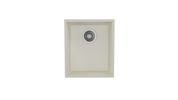 TEKA SQUARE 34.40 TG TEK HAZNELİ TEZGAHALTI TEGRANİTE EVİYE BRIGHT CREAM