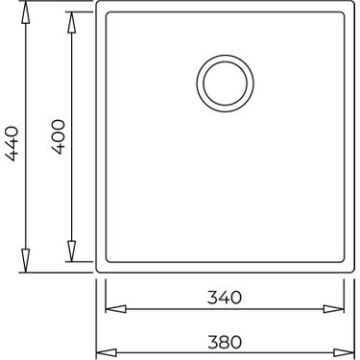 TEKA SQUARE 34.40 TG TEK HAZNELİ TEZGAHALTI TEGRANİTE EVİYE