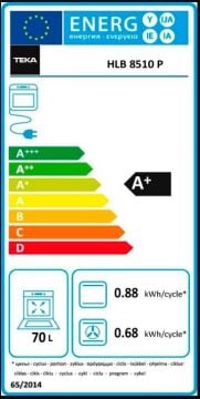 TEKA HLB 8510 P ÖZEL PİZZA FONKSİYONLU MAESTROPİZZA PİROLİTİK FIRIN 340ºC
