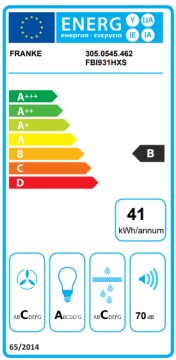 FRANKE  FBI 931H PASLANMAZ ÇELİK ANKASTRE DAVLUMBAZ
