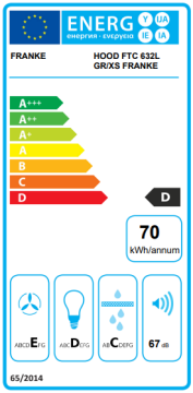 FRANKE FTC 6032 GR/ XS V2/600 İNOX GÖMME ASPİRATÖR