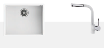 TEKA SQUARE 50.40 TG + ARK 938 EVYE SETİ  (WHİTE)