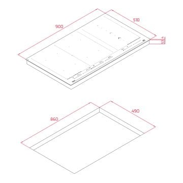 TEKA DİRECTSENSE IZF 99700 MST SİYAH FULL FLEX İNDÜKSİYON OCAK MASTERSENSE SLİDE COOKİNG 90 CM