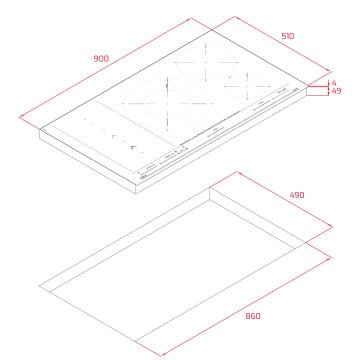 TEKA IZS 97630 MST BK SLİDECOOKİNG VE 5 PİŞİRME BÖLGELİ 90 CM FLEX İNDÜKSİYON OCAK