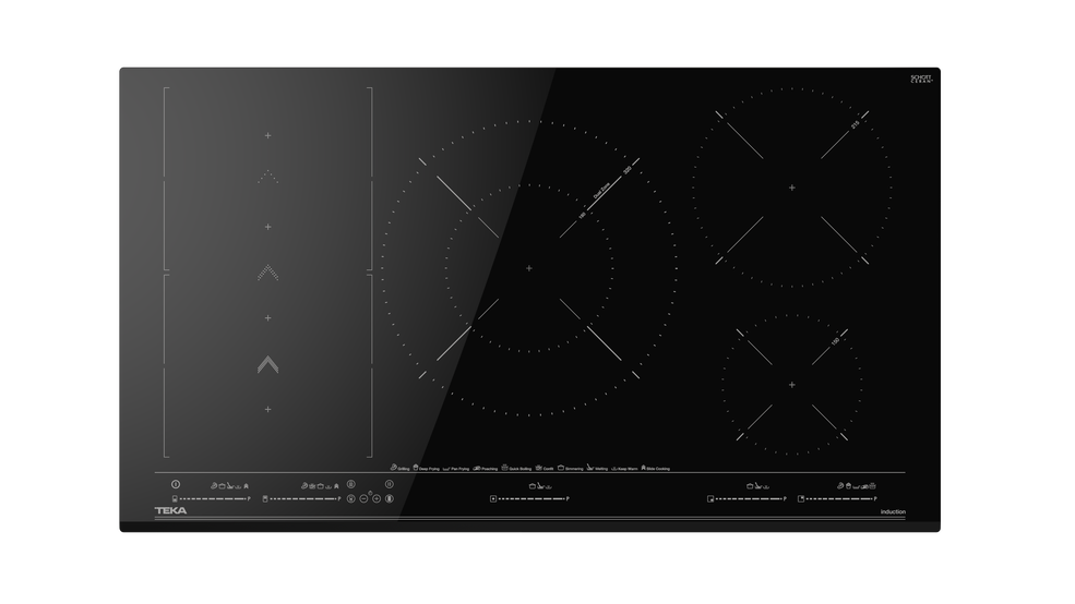 TEKA IZS 97630 MST BK SLİDECOOKİNG VE 5 PİŞİRME BÖLGELİ 90 CM FLEX İNDÜKSİYON OCAK