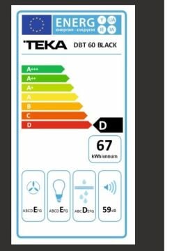 TEKA  DBT 60 BLACK DAVLUMBAZ