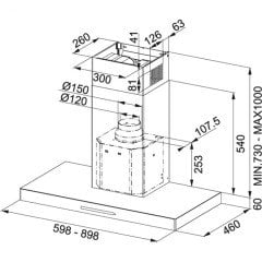 FRANKE MYTHOS  FCR 625 TC BK XS PASLANMAZ ÇELİK - SİYAH DAVLUMBAZ