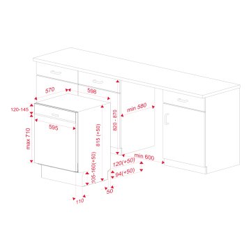 TEKA DSİ 46750 FISILTI PROGRAMLI VE HIZLI PROGRAMLI 60 CM ENTEGRE BULAŞIK MAKİNESİ 1 SAAT