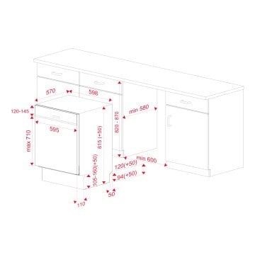 TEKA DSİ 46750 FISILTI PROGRAMLI VE HIZLI PROGRAMLI 60 CM ENTEGRE BULAŞIK MAKİNESİ 1 SAAT