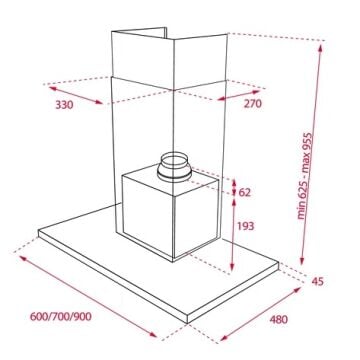 TEKA DSJ 750 ULTRA SLİM DUVAR TİPİ DAVLUMBAZ