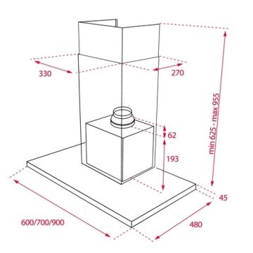 TEKA DSJ 750 ULTRA SLİM DUVAR TİPİ DAVLUMBAZ