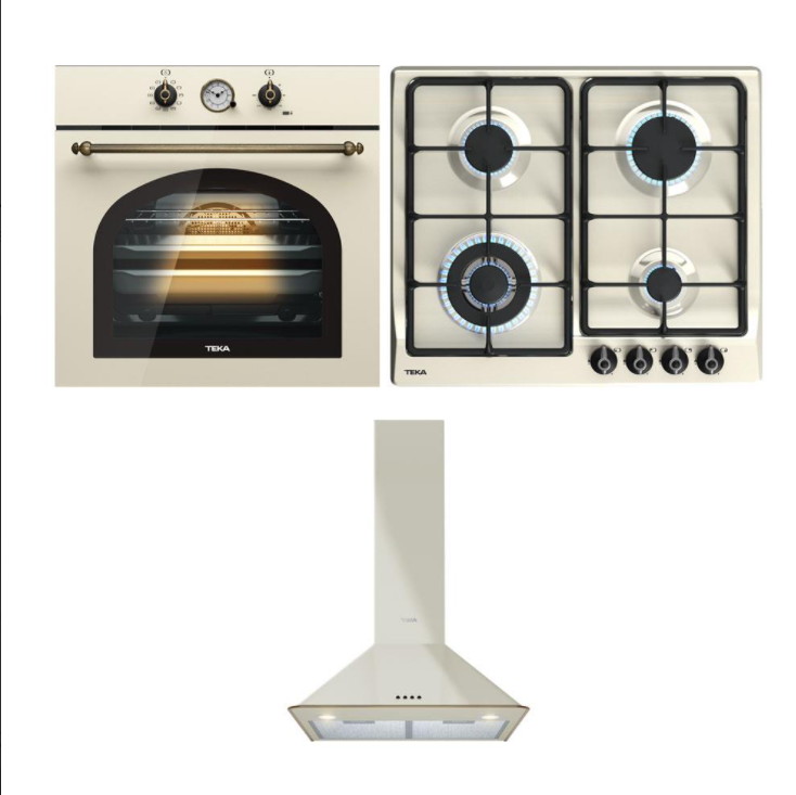 TEKA COUNTRY  ANKASTRE SET;  HAK 627 R VN ANKASTRE FIRIN,  GSC 64320 RBC VN ANKASTRE OCAK,  DOS 60.2 VN DAVLUMBAZS