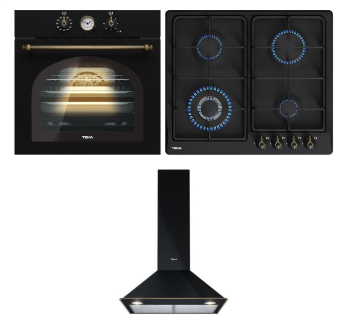 TEKA COUNTRY ANKASTRE SET;  HAK 627 R AT  ANKASTRE FIRIN,  GSC 64320 RBC AT  ANKASTRE OCAK,  DOS 60.2 AT  DAVLUMBAZ