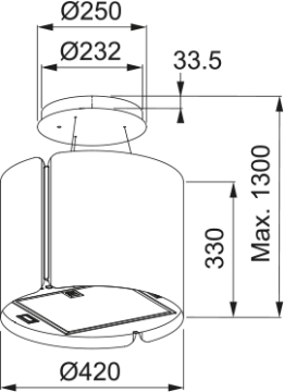 FRANKE ADA SMART FSMS F42 BK MATT MAT SİYAH ADA TİPİ DAVLUMBAZ