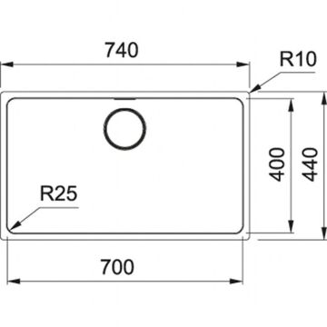 FRANKE MYTHOS MYX 110-70 INOX EVİYE