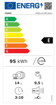 FRANKE BULAŞIK MAKİNESİ FDW 614 D6P DOS E TAM ANKASTRE