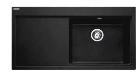 FRANKE MYTHOS MTG 611-100 SOL DAMLALIKLI NERO GRANİT EVYE