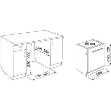FRANKE BULAŞIK MAKİNESİ FDW 614 D6P DOS E TAM ANKASTRE
