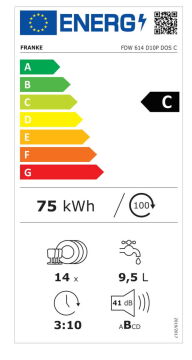 FRANKE BULAŞIK MAKİNESİ FDW 614 D10P DOS C TAM ANKASTRE