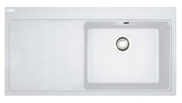 FRANKE MYTHOS MTG 611-100 SOL DAMLALIKLI BİANCO GRANİT EVYE