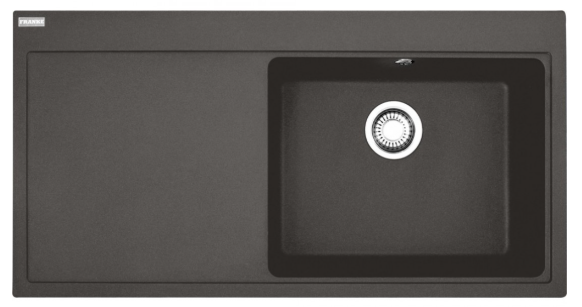 FRANKE MYTHOS MTG 611-100 SOL DAMLALIKLI SLATE GREY GRANİT EVYE