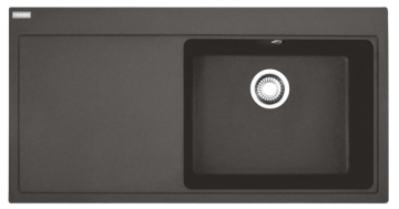 FRANKE MYTHOS MTG 611-100 SOL DAMLALIKLI SLATE GREY GRANİT EVYE