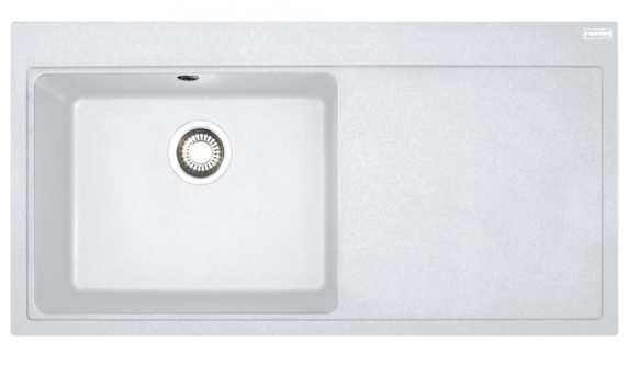 FRANKE MYTHOS MTG 611-100 SAĞ DAMLALIKLI BİANCO GRANİT EVYE